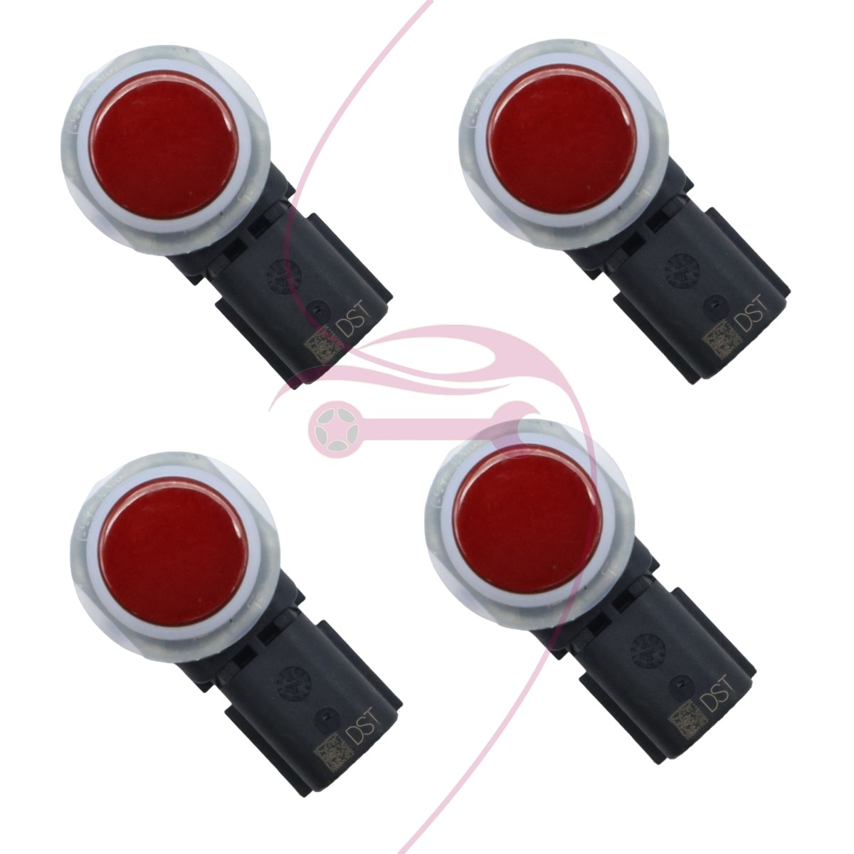 4PCS FOR Ford Parking Assist Ultrasonic Sensor Red FR3Z-15K859-AAPTM