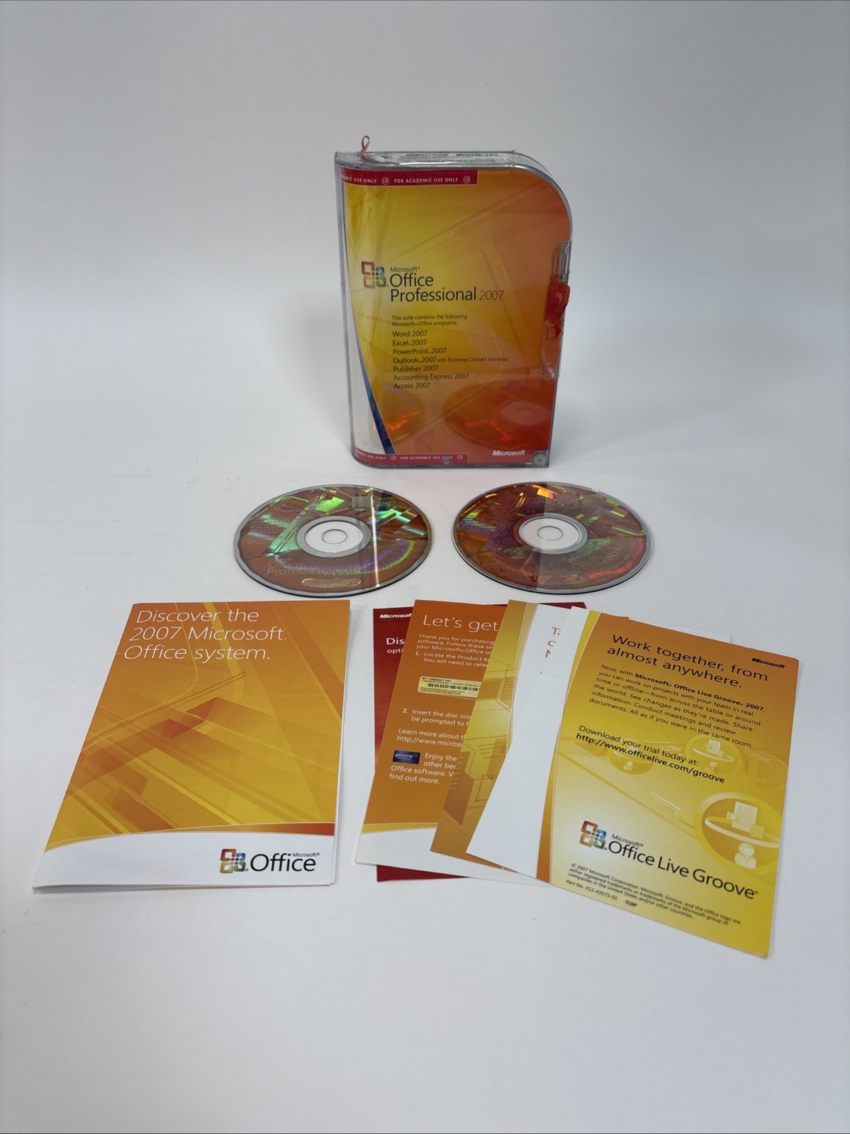 Microsoft Office Professional 2007 -Windows w/ Product Key Academic