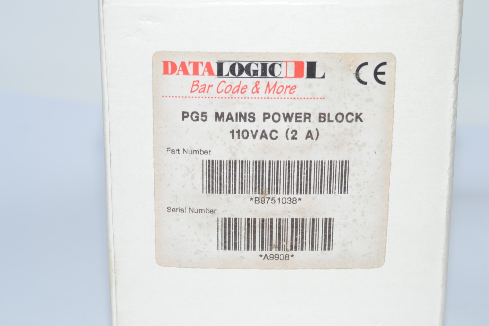 NEW Datalogic Pg5 110v Main Power Block B9751038