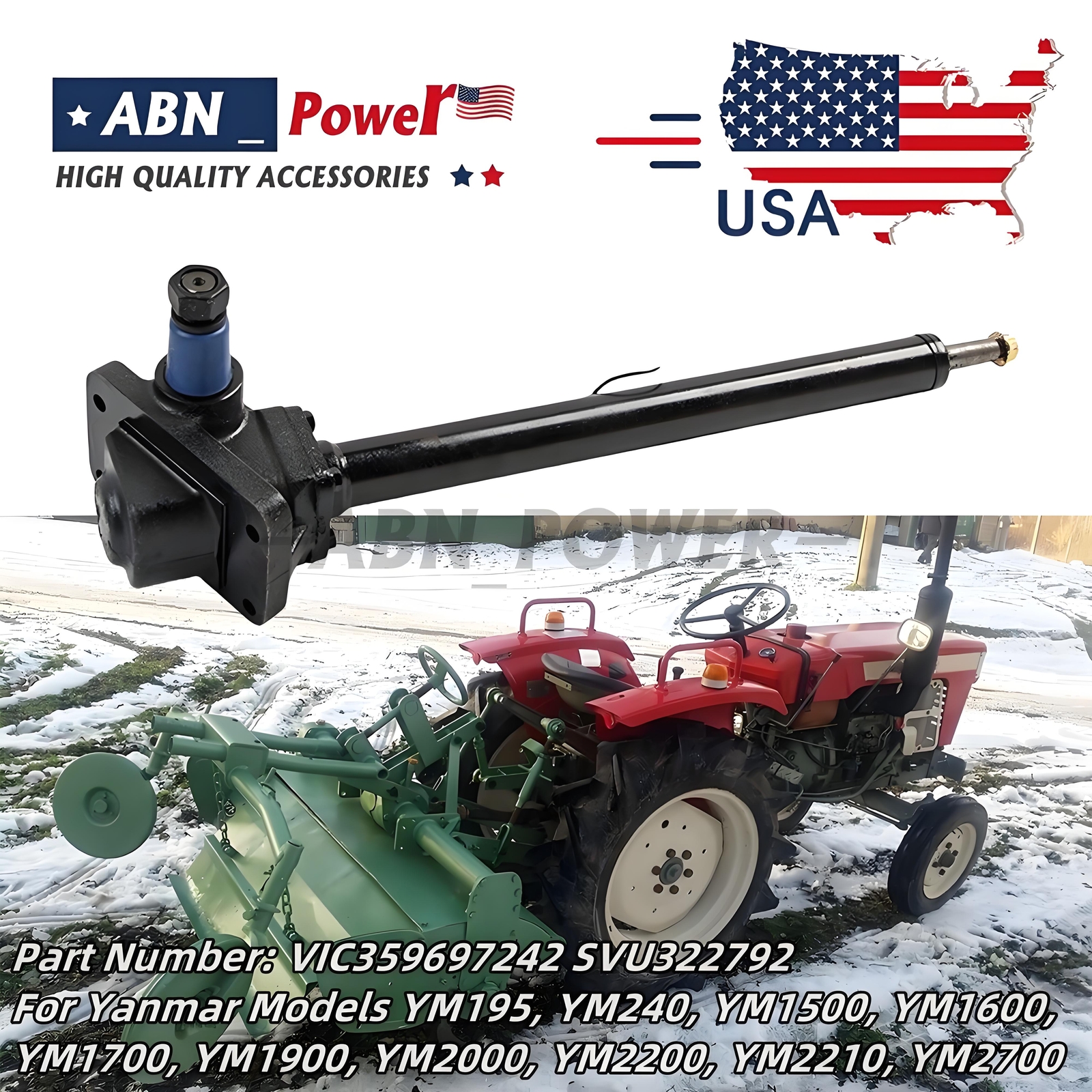 Steering Box Shaft Assy for Yanmar YM2000 YM2200 YM2210 VIC359697242 SVU322792