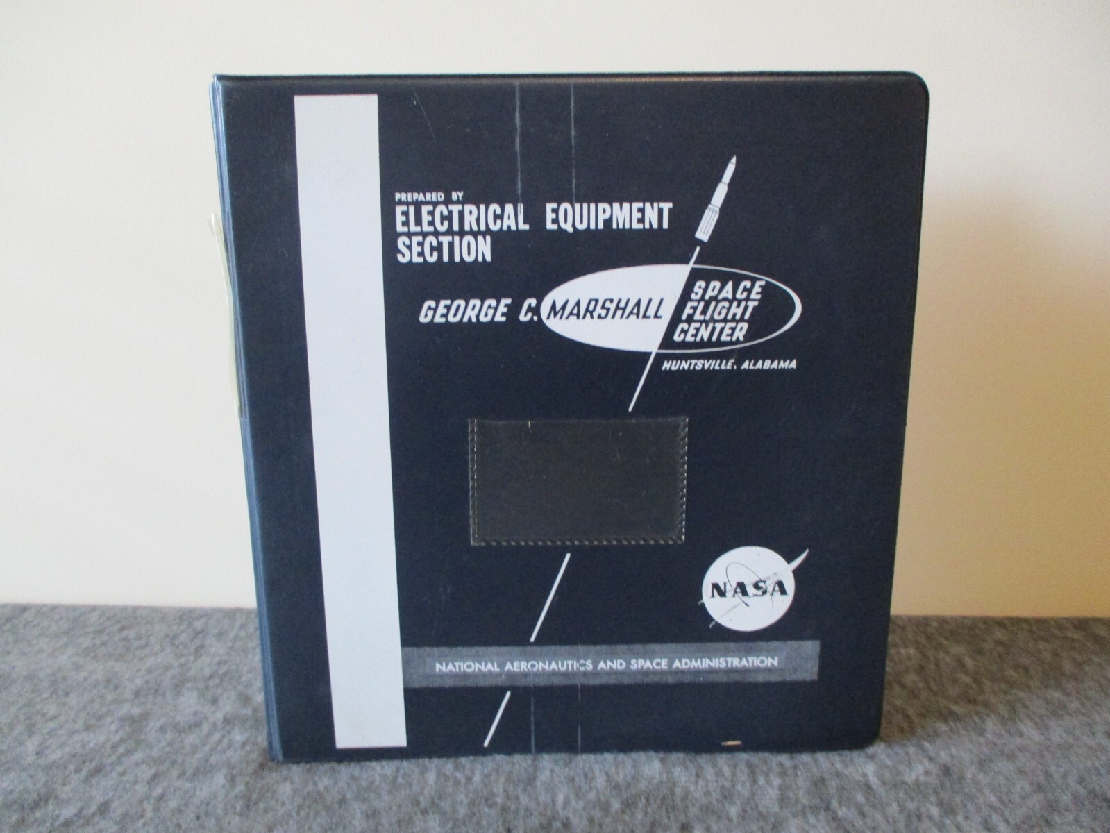 1960s NASA MSFC SATURN/APOLLO ERA BINDER ELECTRICAL EQUIPMENT SECTION-NO INSERTS