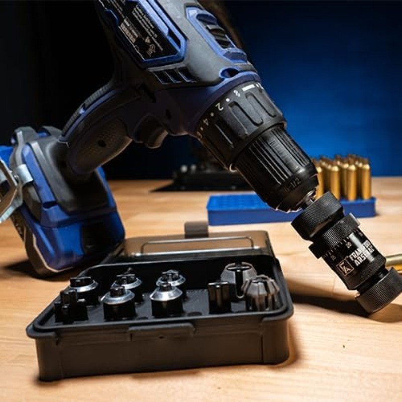 Universal Precision Case Trimmer with HSS Construction, Drill Press