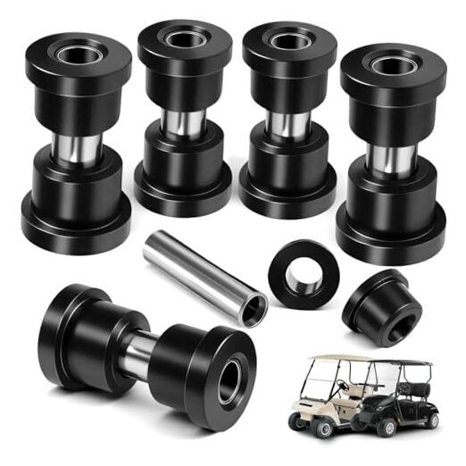 Golf Cart Rear Leaf Spring Bushing Kit for 1994-Up EZGO TXT/Medalist and Black