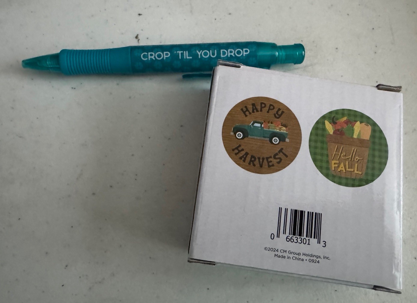 Creative Memories Bundle 2, Socks, Ruler,Coasters, Pen, Packing Strap, Idea card
