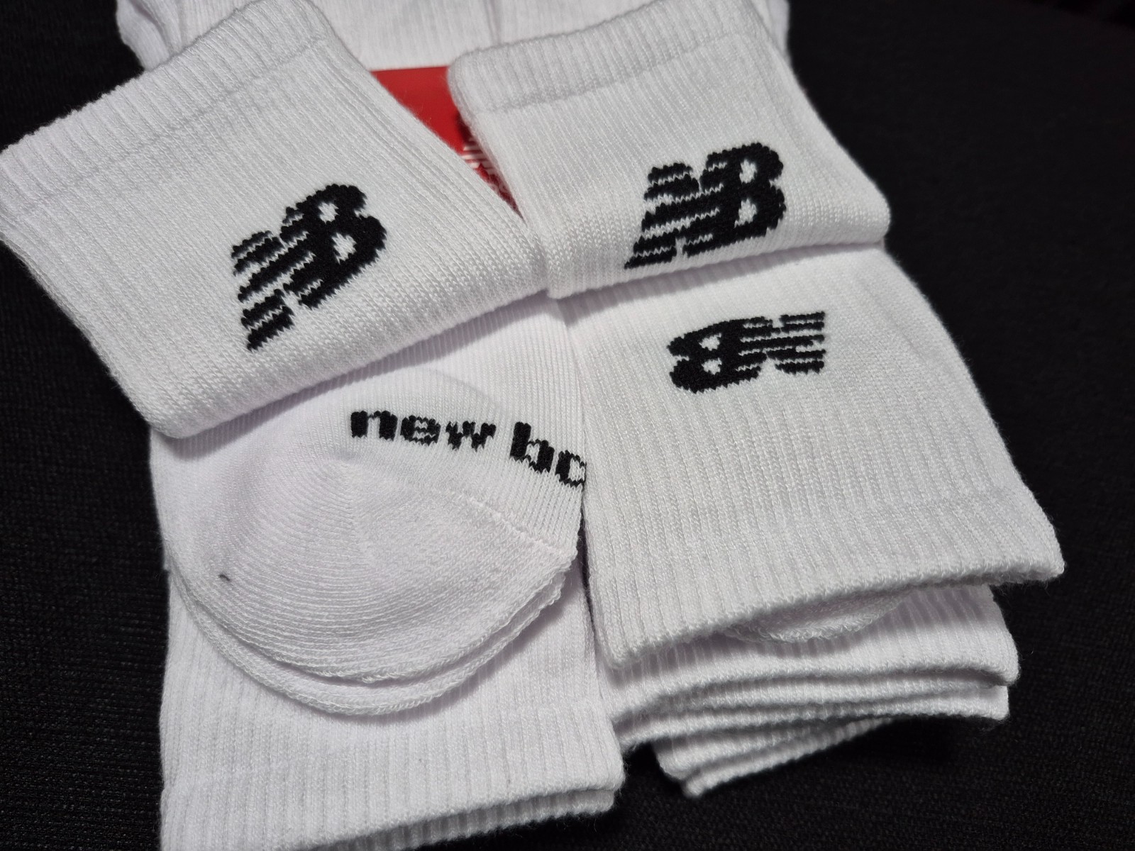 New Balance Mens Active Cushion socks Arch support SZ 6-12 6 Pack White