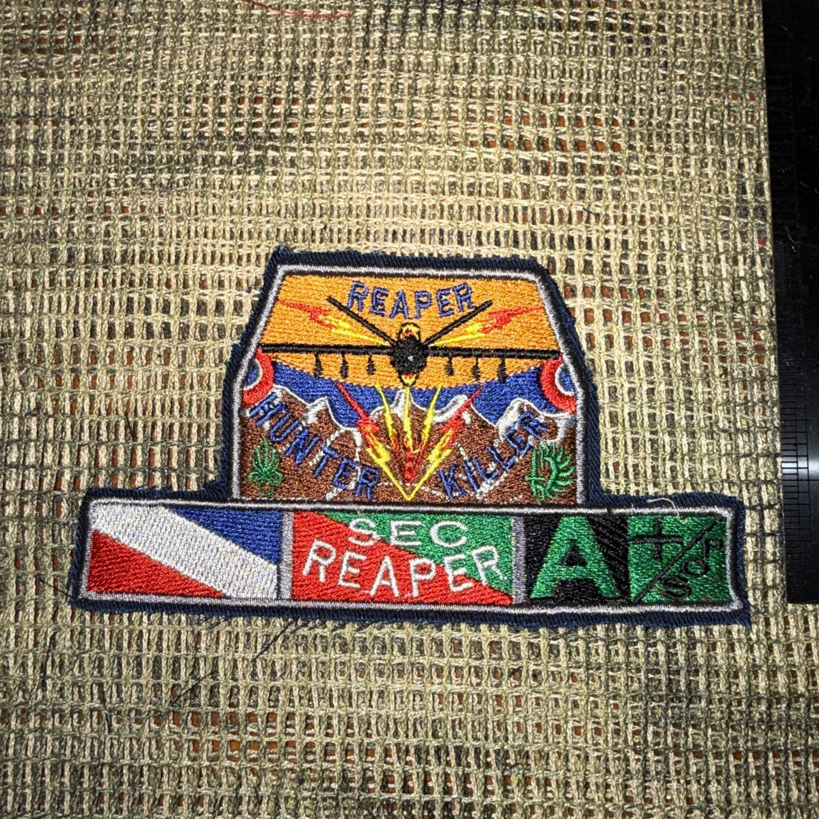 French NATO Afgan Reaper Drone SEC REAPER Pocket Patch FFL