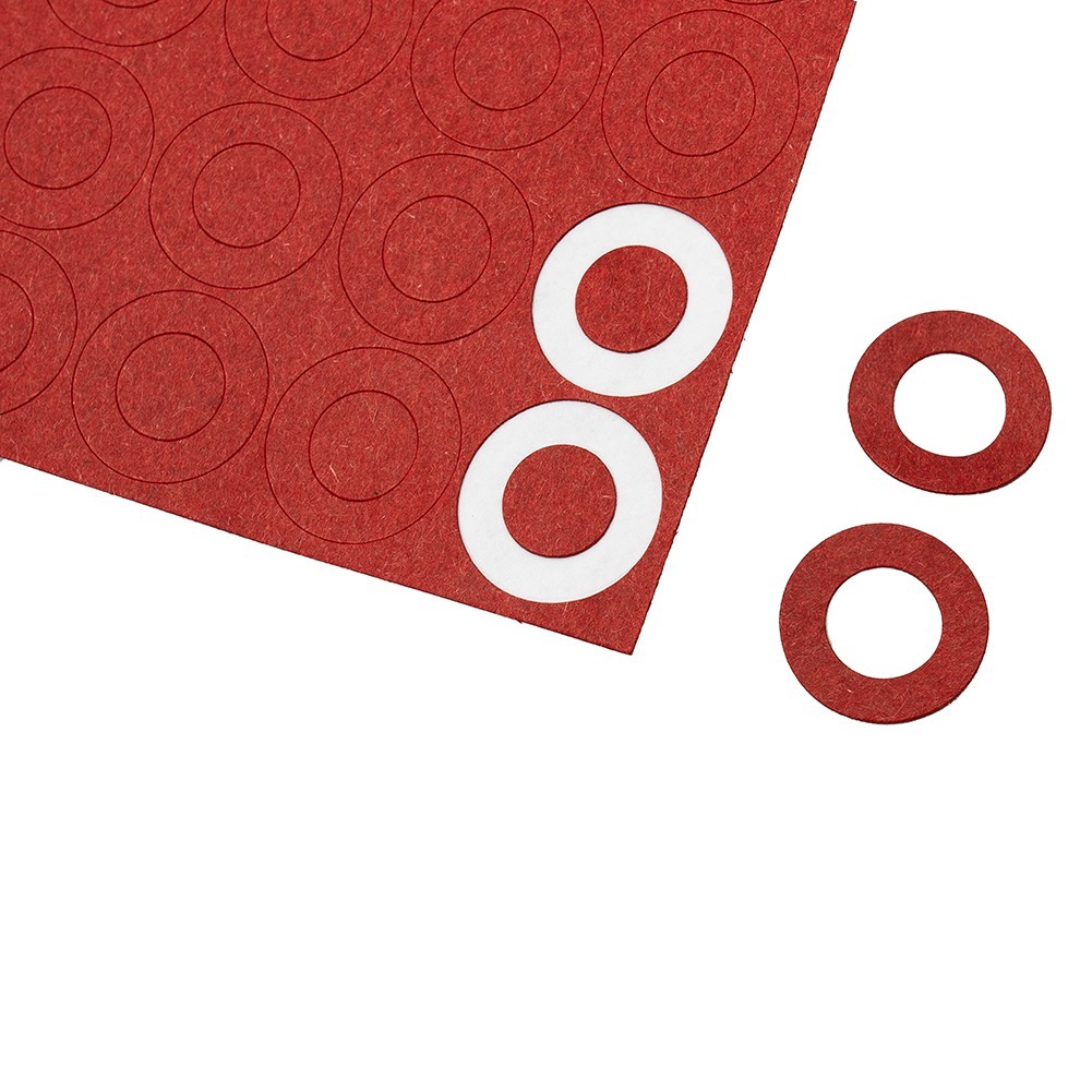 Battery Insulators Paper Cardboard Hollow Insulating Red 10mm 2 Sheets