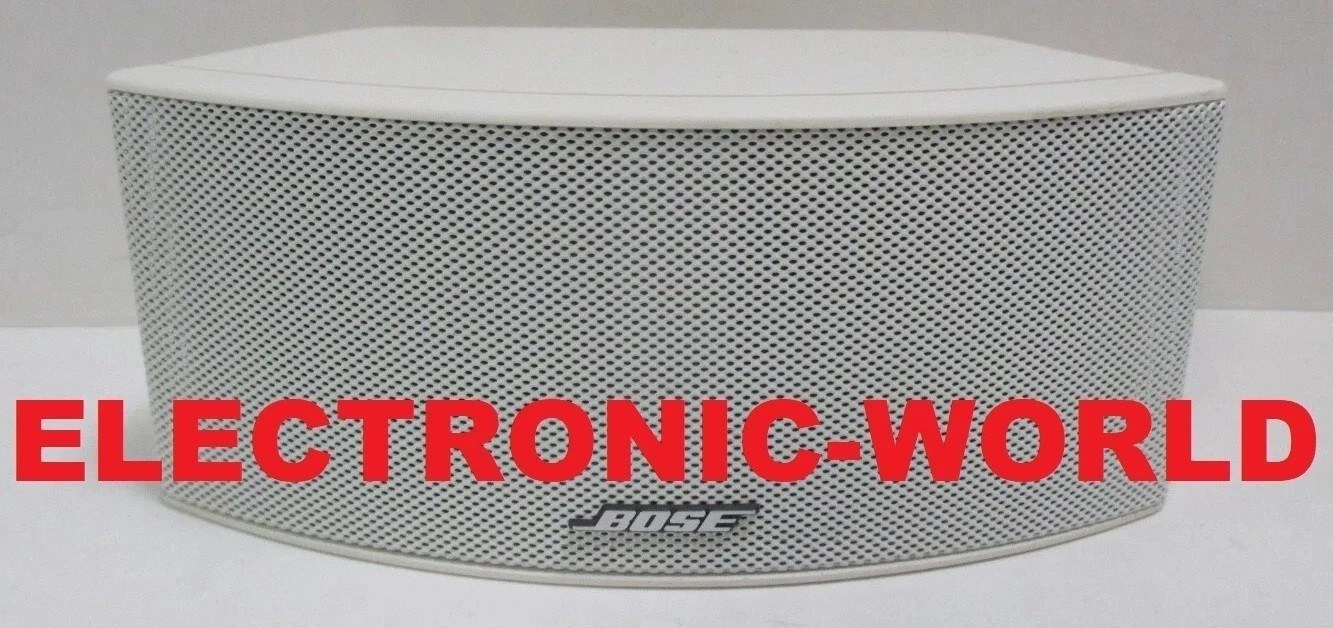MINT Bose Jewel Center Channel Speaker Horizontal Double Cube White Acoustimass