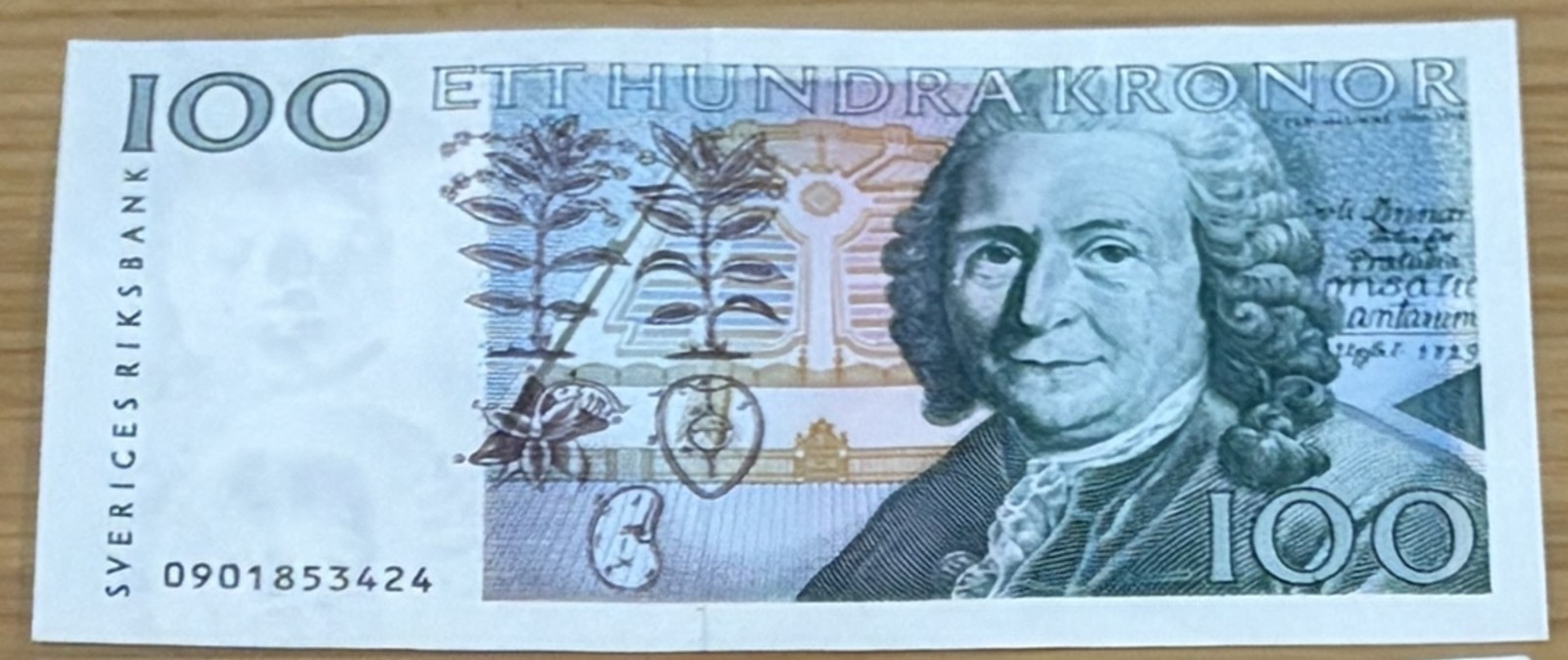 Sweden 100 Kronor Banknote 2000 P-57b.4 * crisp circulated 0901853424 * SH & UB