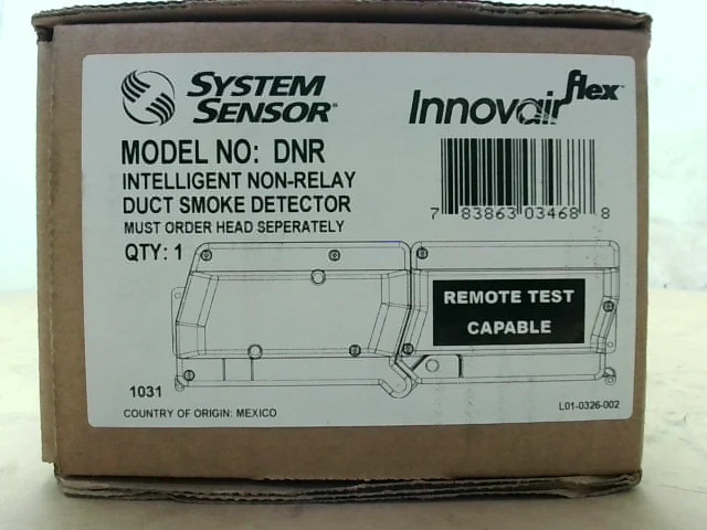 System Sensor DNR Intelligent Low-Flow Non-Delay Duct Smoke Detector Housing-New
