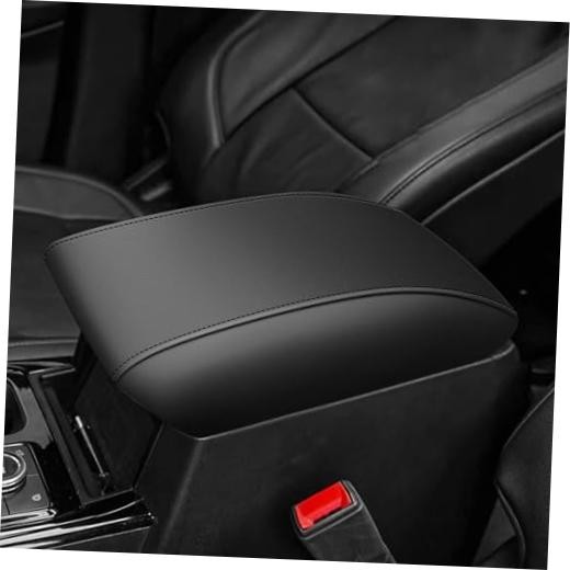 Console Covers for 2020-2022 Ford Explorer Leather Black with Black black