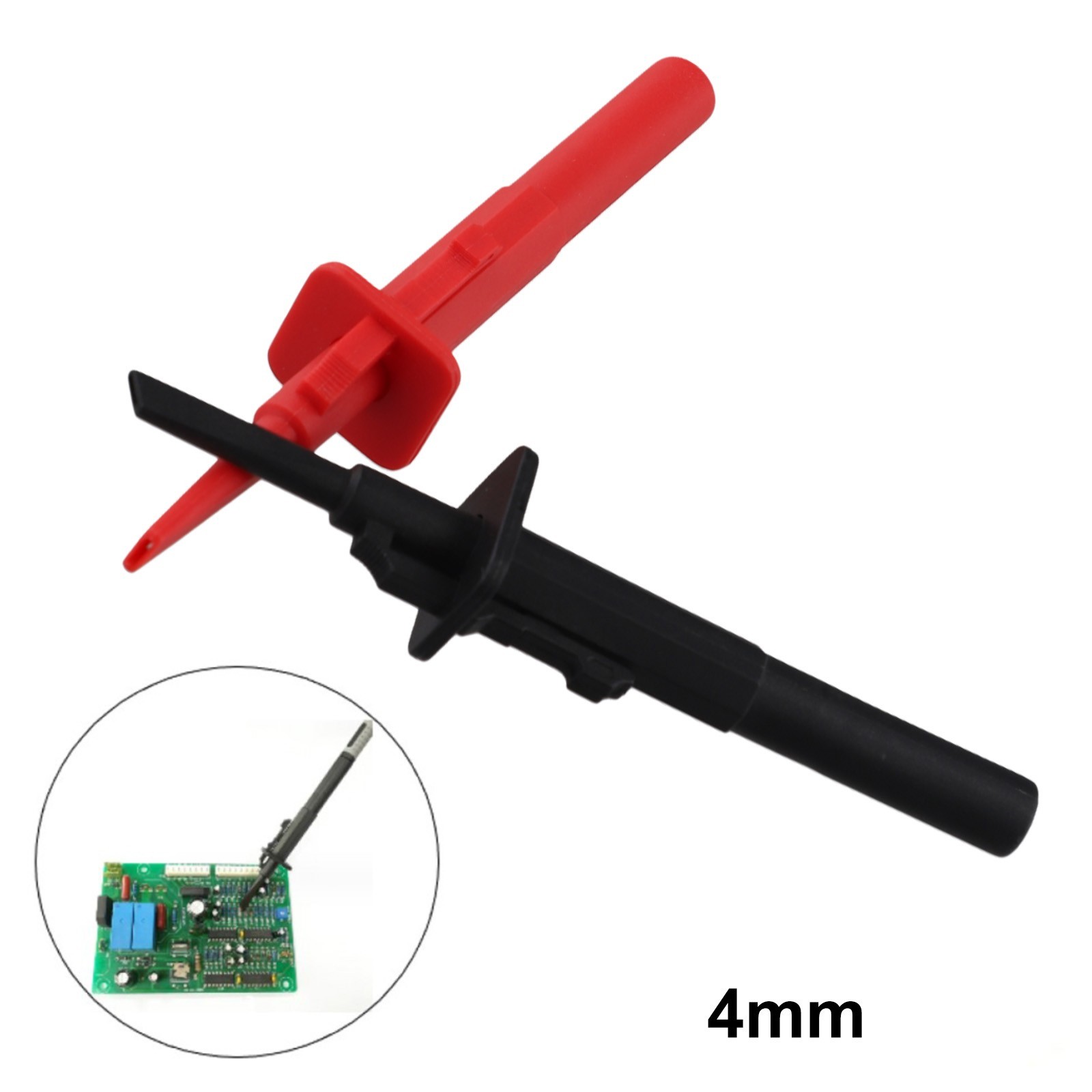 4mm Multimeter Probes Silicone Banana Socket for Quick Test Hook Clamp Spring