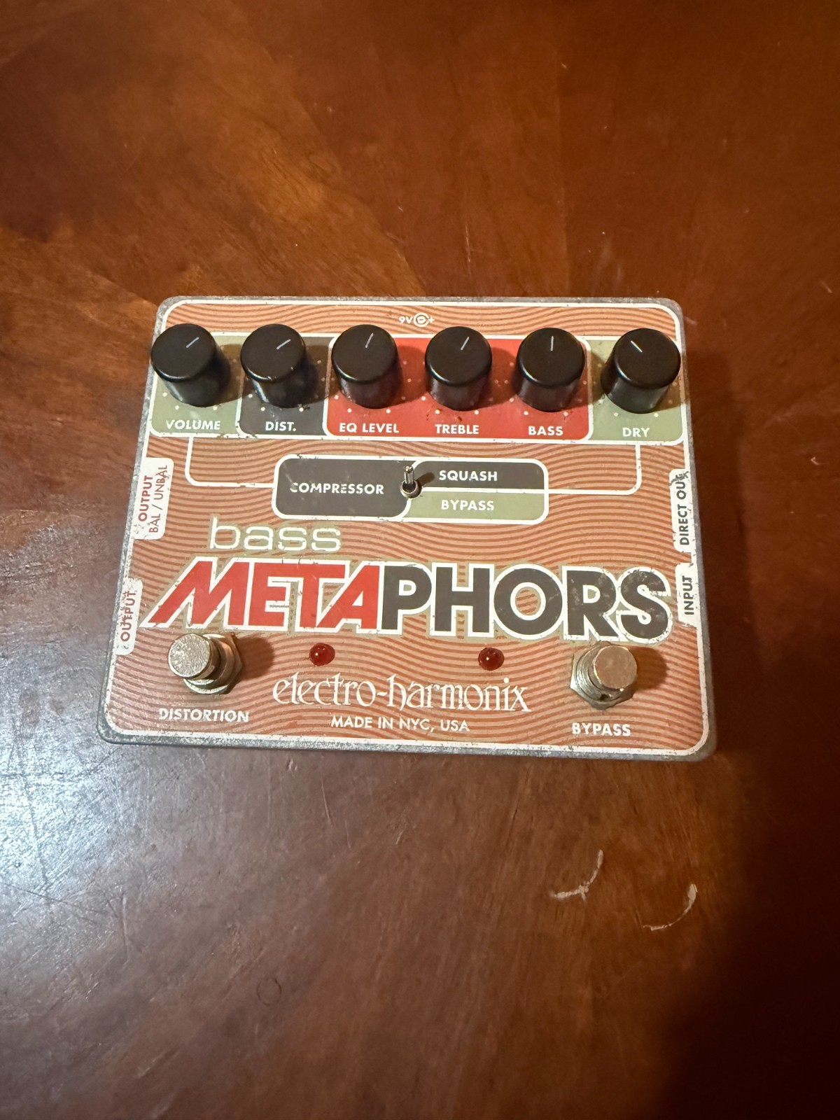Electro-Harmonix Metaphors Bass Guitar Preamp Channel Strip Distortion Bypass