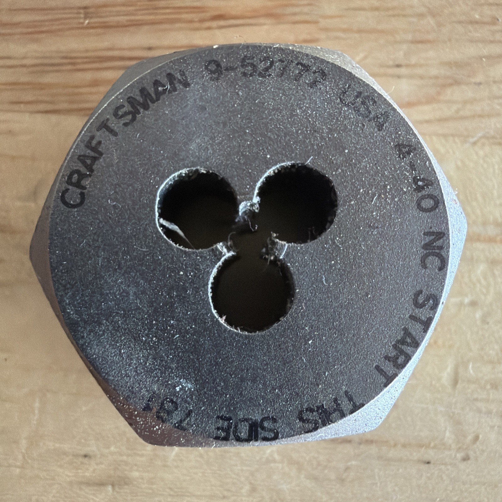 Craftsman Professional 4-40 NC Die 1" Hex 9 52772 for Tap & Die Set 52306 USA