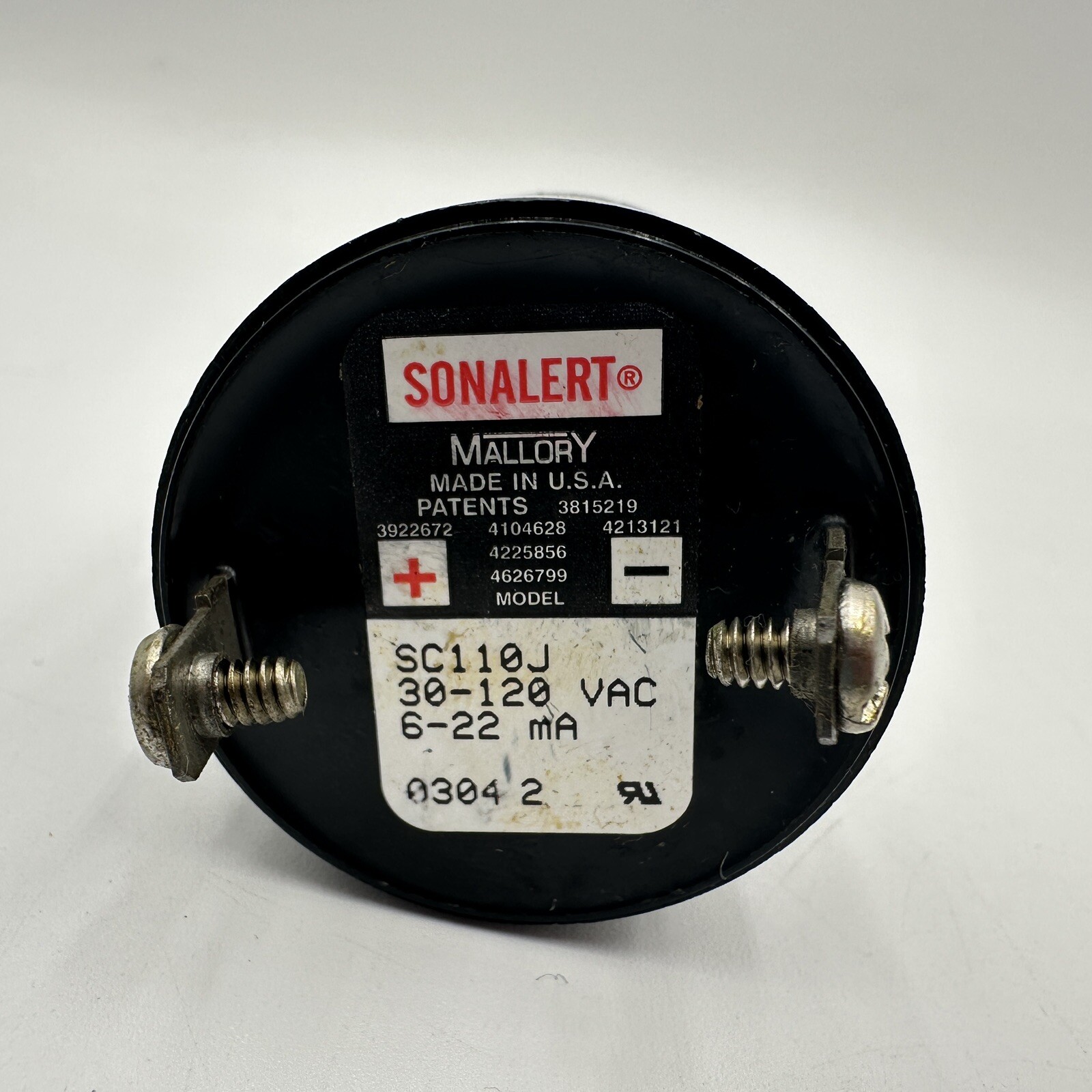 Mallory Sonalert SC110J 30-120 VAC