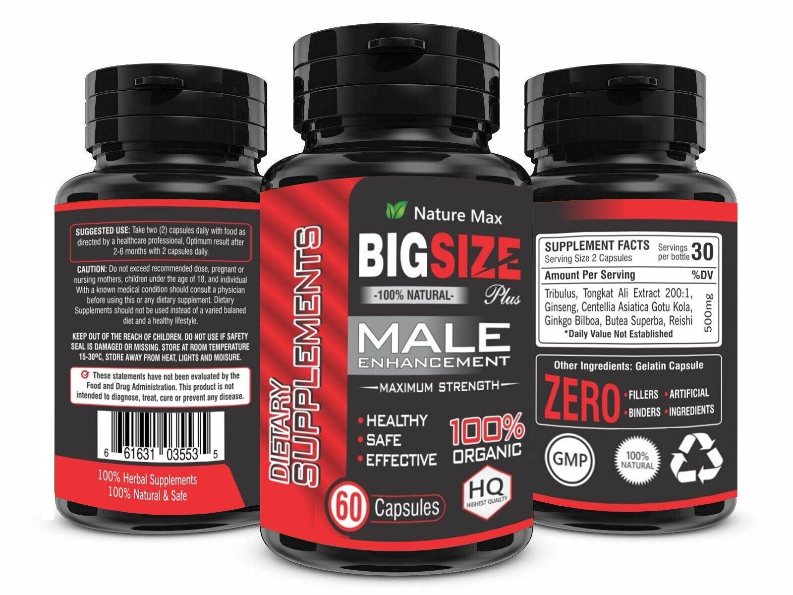 Herbal Dietary Supplement - 60 Capsules - Natural Formula