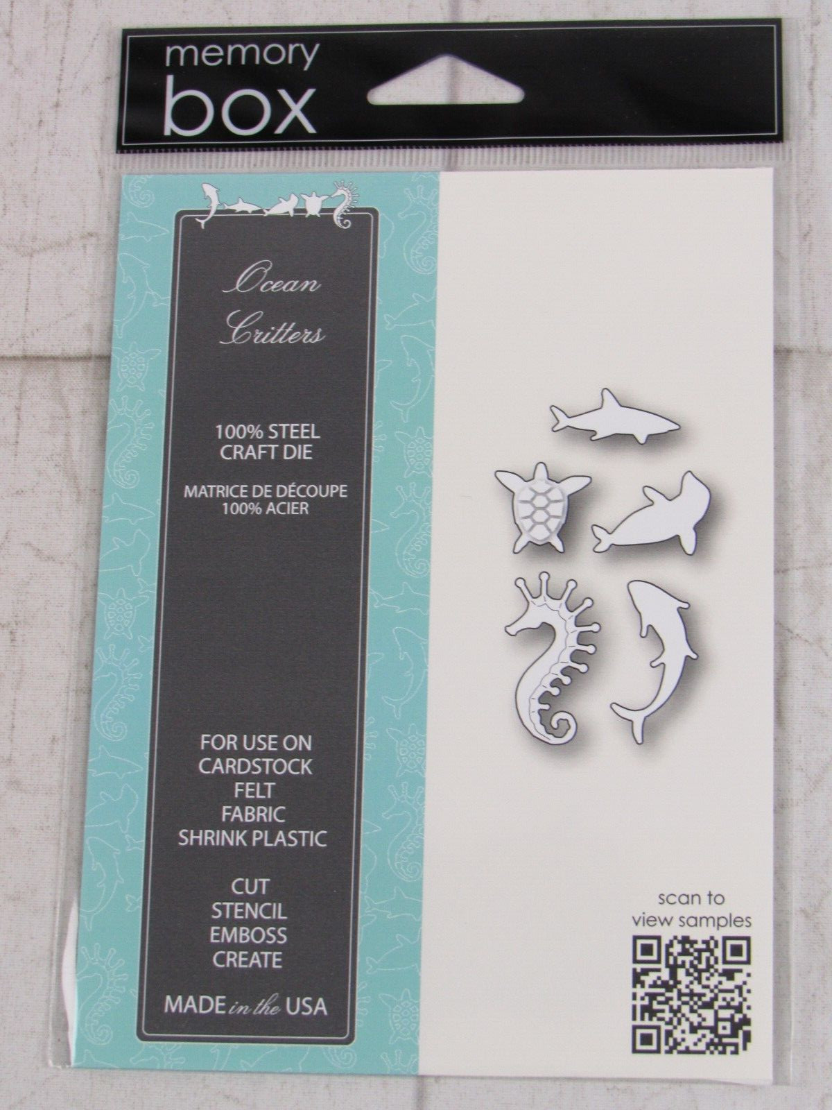 Memory Box Steel Craft Die, Ocean Critters, 99745