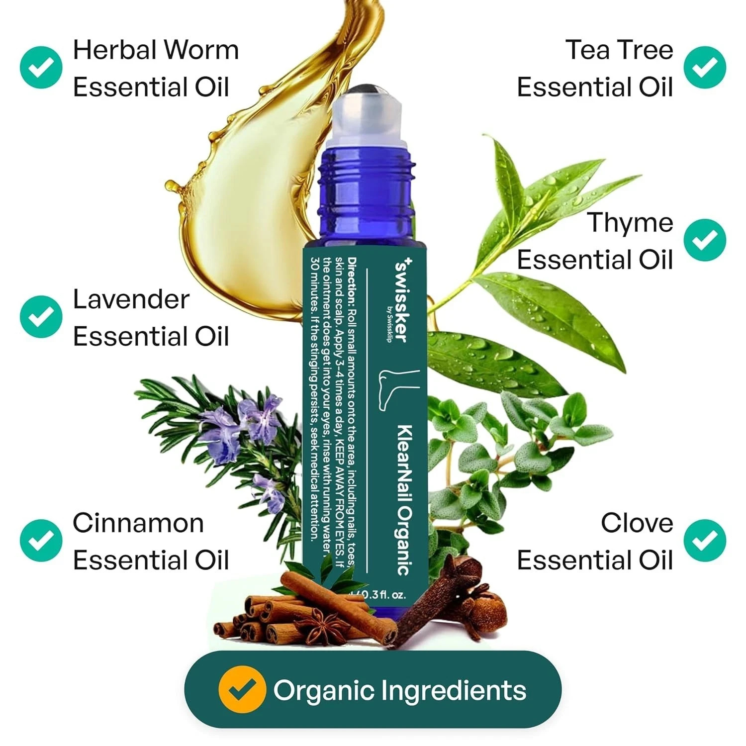 Swissklip Medi-Care Toenail Fungus Stick  Natural Solution Healthy Nails