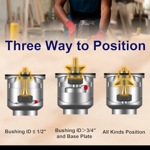 13 Pcs Brass Router Template Bushing Guide Set 13 Pcs Router Bushing Guide Set