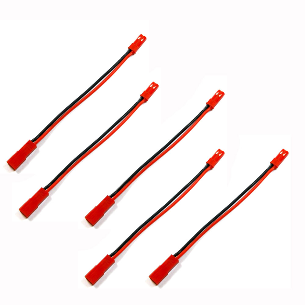 5pcs 10in 20AWG 2 Pin JST Male to Female Plug Extension