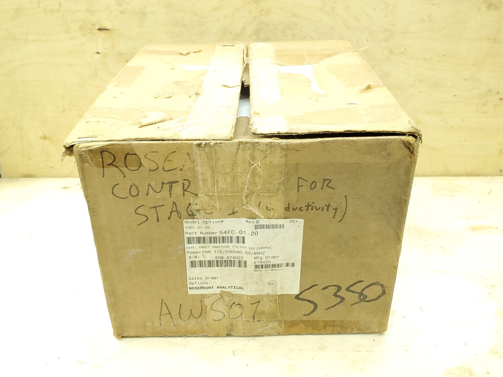 Rosemount Anaylitical 54EC-01-20 Conductivity Analyzer