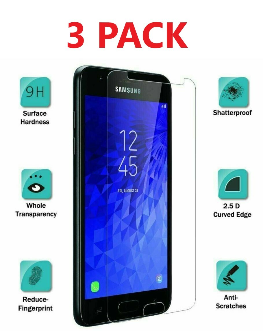 3x For Samsung Galaxy J7 2018 Refine/Star/Crown Tempered Glass Screen Protector