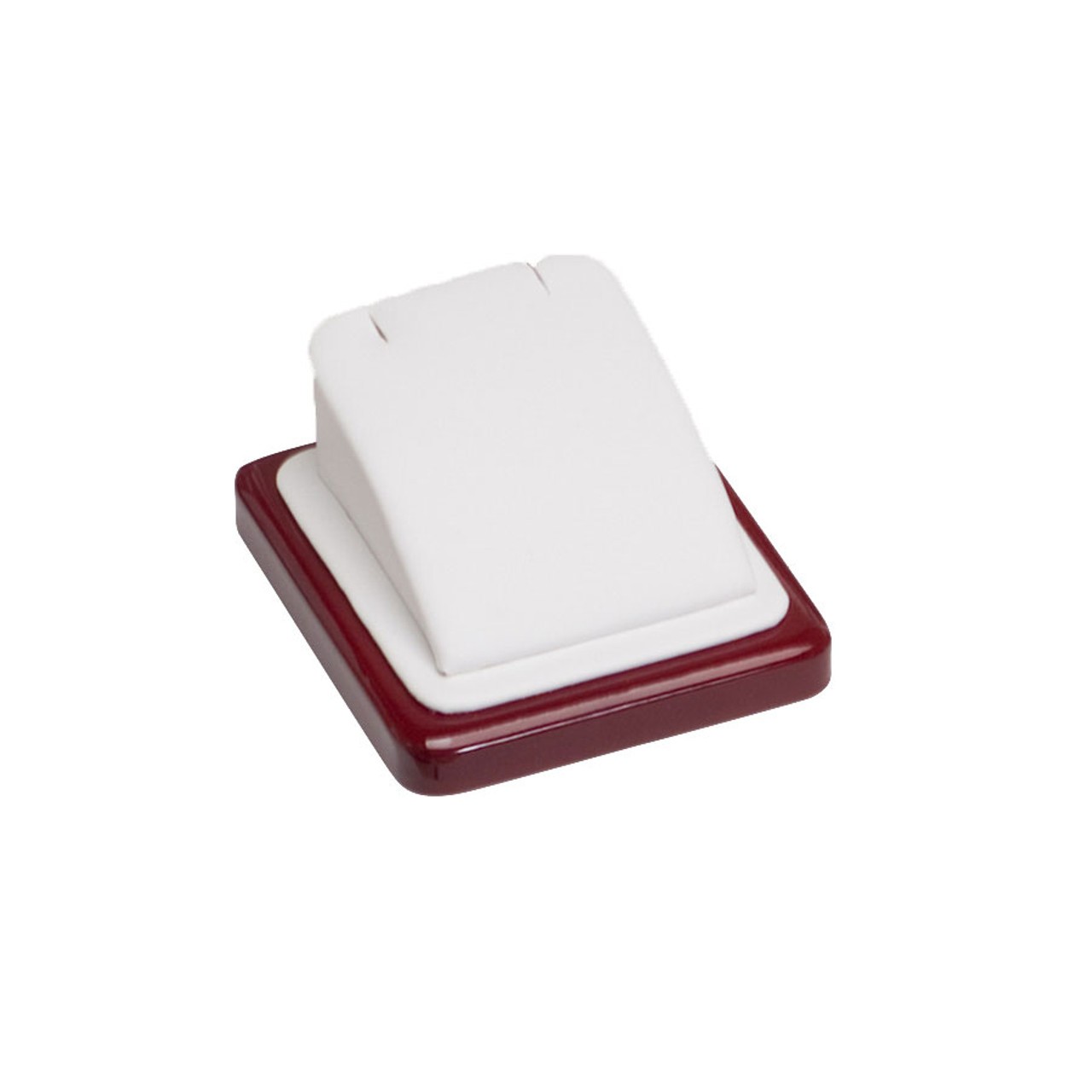 Wooden Pendant Display – Glossy Rosewood Base w/ White Insert