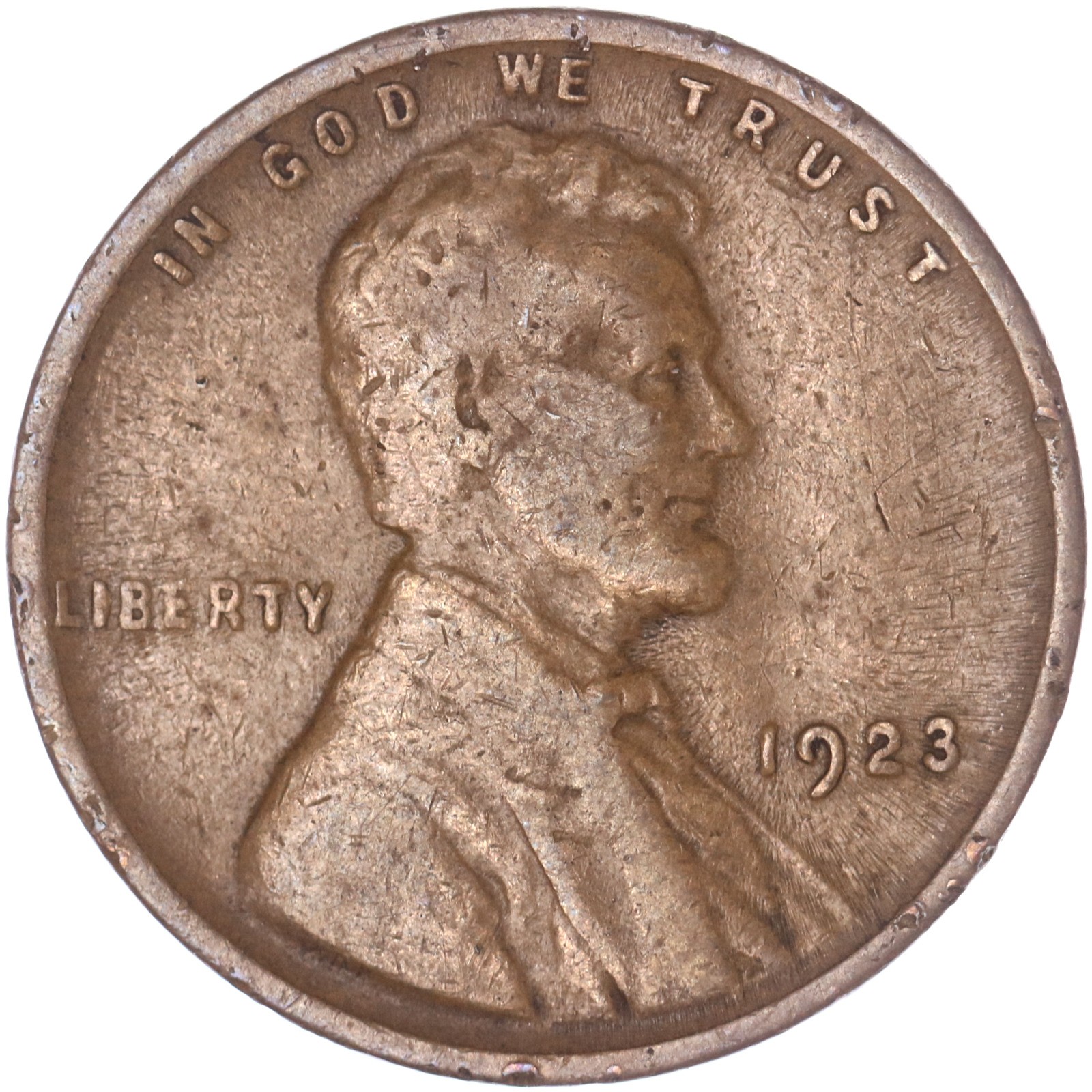 1923 (P) Lincoln Wheat Cent Fine Penny FN