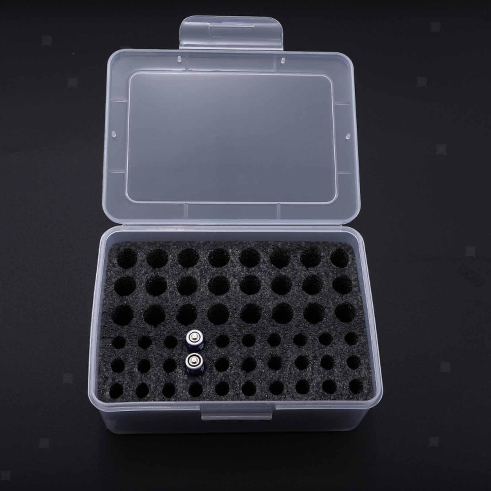 Battery Storage Case with Foam Professional Carrier Shockproof Portable