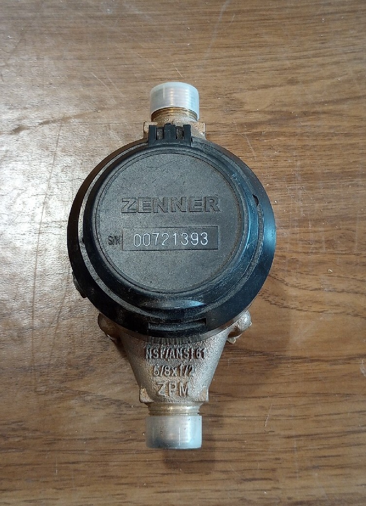 ZENNER 5/8" x 1/2" ZPM NITRO I WATER METER PMN