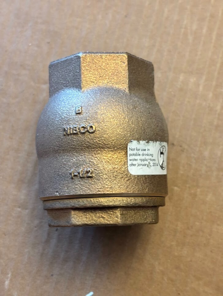 Nibco T-480 Spring Check Valve 1 1/2"