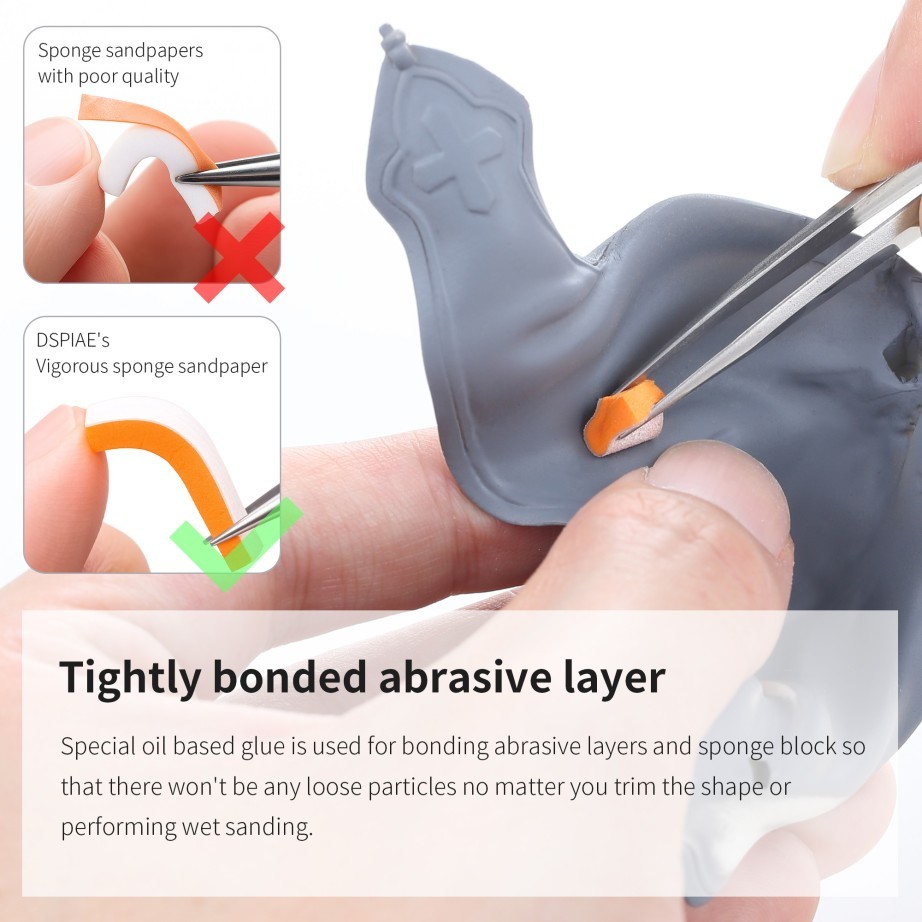 DSPIAE: Vigorous Sponge Sandpaper Set - XSS-S01 - Sanding
