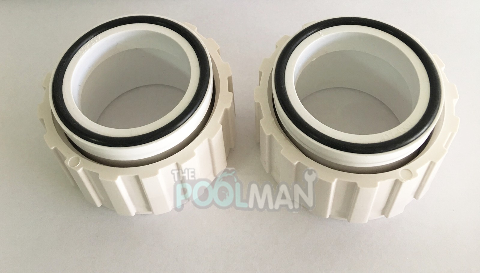 2 Pack of Waterway 400-4060 Pump or Filter Unions with O-Rings 400-4060B