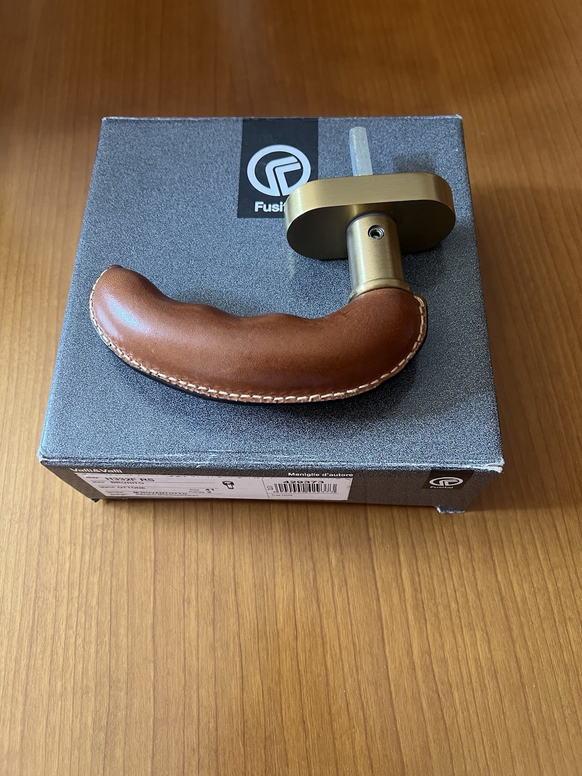 Brown Brass Leather Coated Handle