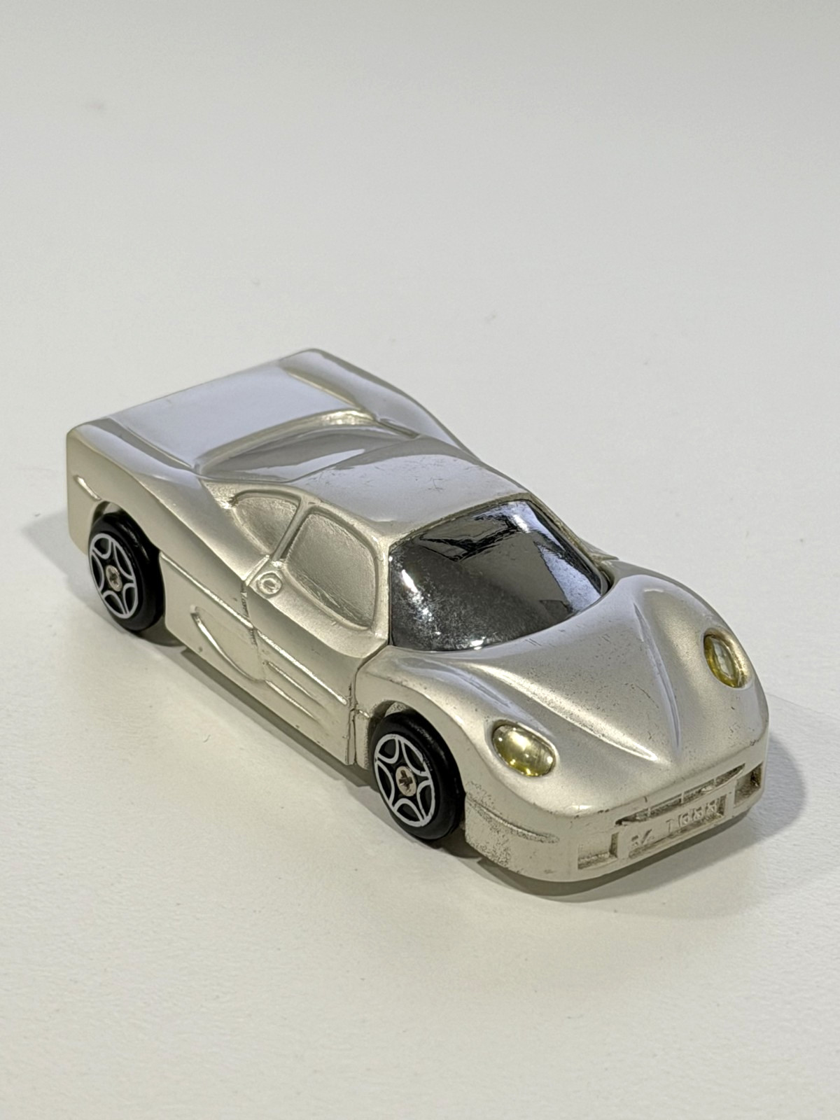 Rare Vintage Super Car Lighter | Novelty Collector Display Champagne Silver AsIs