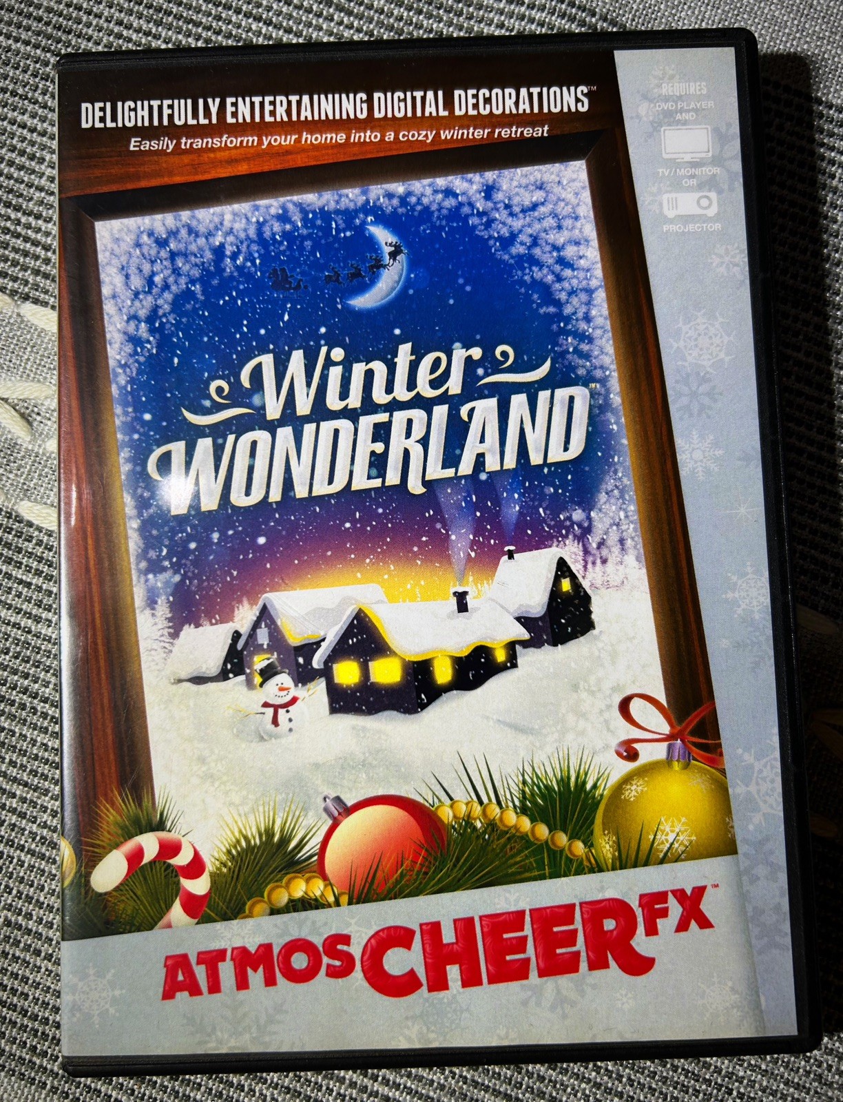 AtmosCheerFX Winter Wonderland DVD Holiday Display Digital Decorations