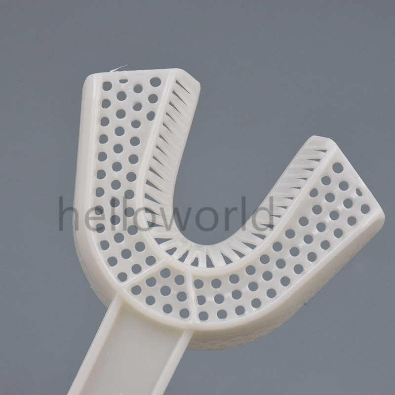6 Pieces Dental Disposable Plastic Impression Trays L&M&S Upper & Lower Quadrant