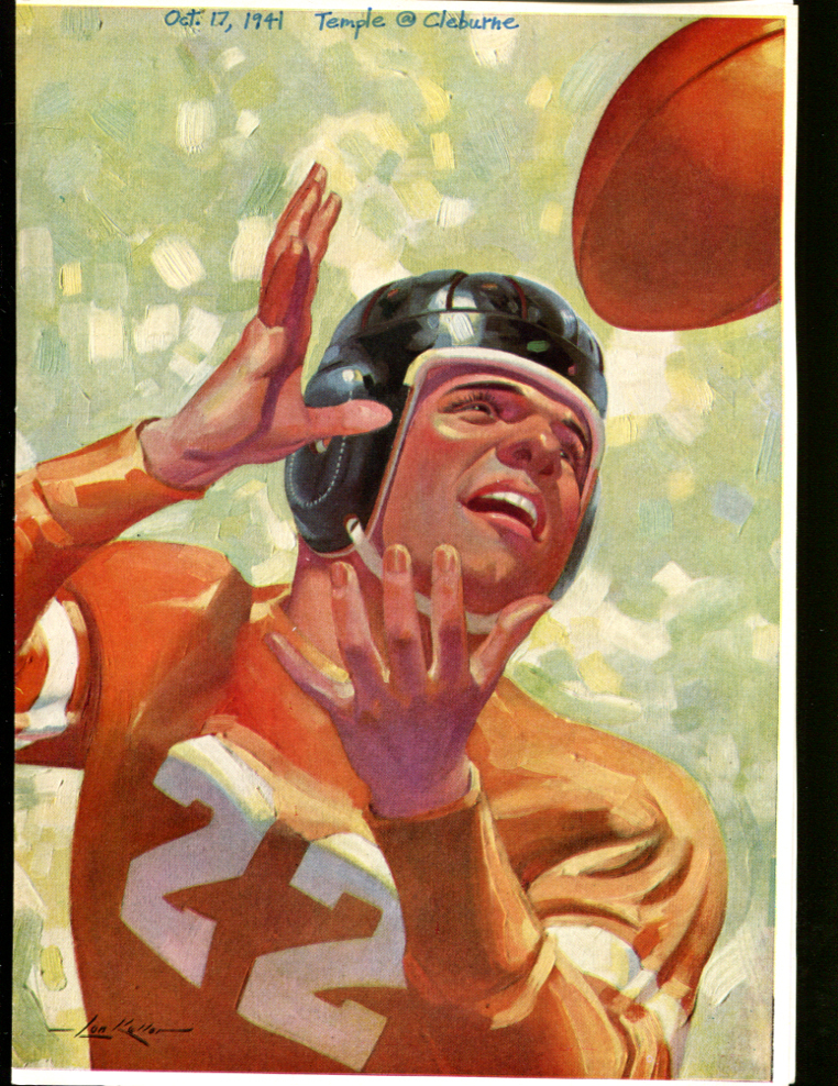 1941 Texas High School Football Program Temple v Cleburne Ex/MT 22773