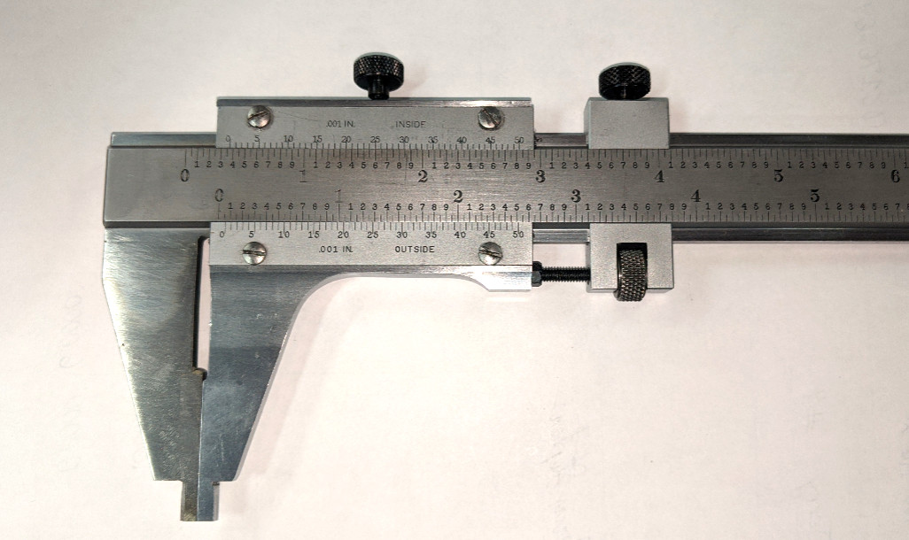 Starrett 123-24 Master Vernier Caliper, 0-24" Range, .001" Graduation