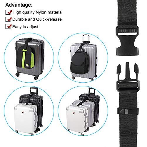 Luggage Connector, Straps for Suitcase, Add A Bag Adjustable Attachment Large