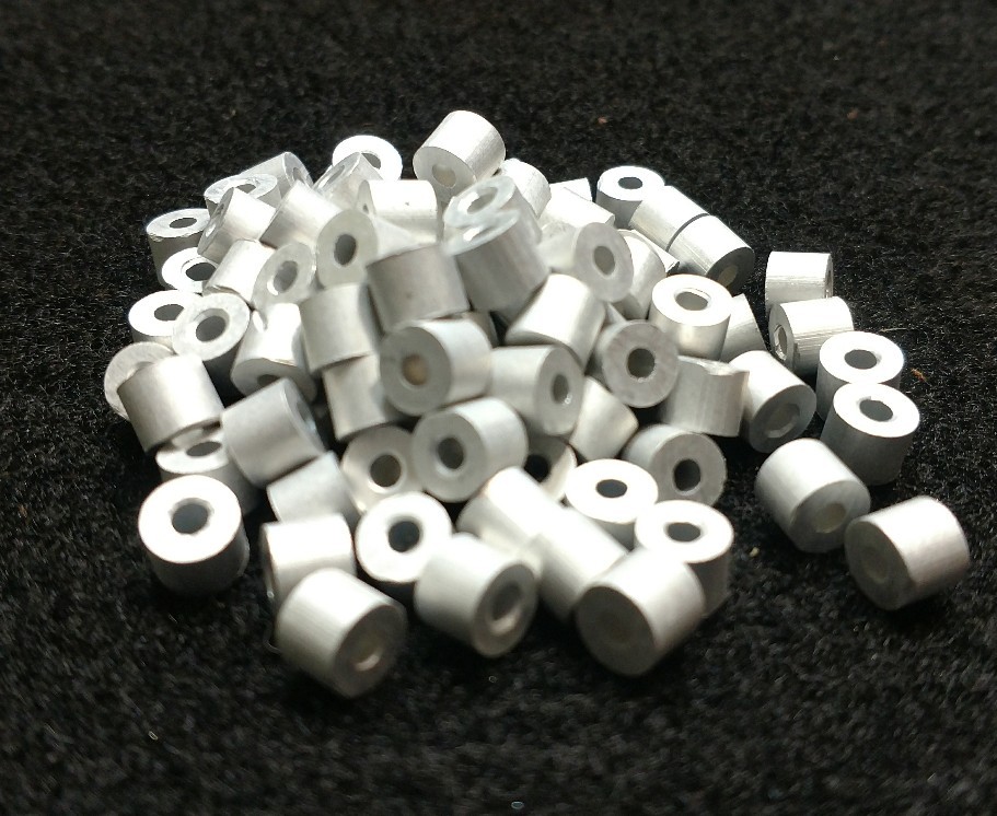 5/64 ALUMINUM CABLE ENDS STOPS BUTTONS SNARE TRAPPING SURVIVAL