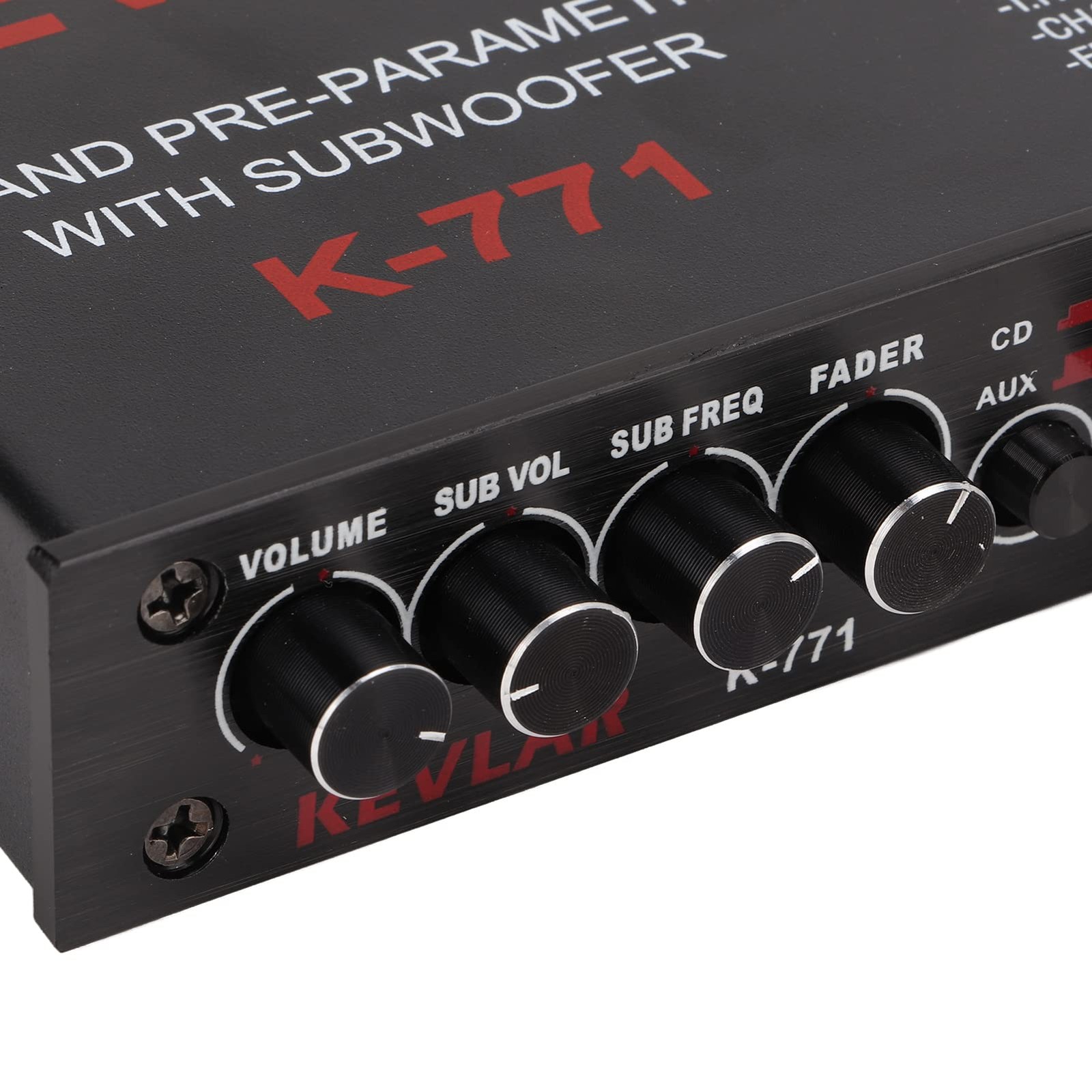 Car Audio Graphic Equalizer, 7 Bands EQ Car Amplifier Graphic Equalizer with Adj
