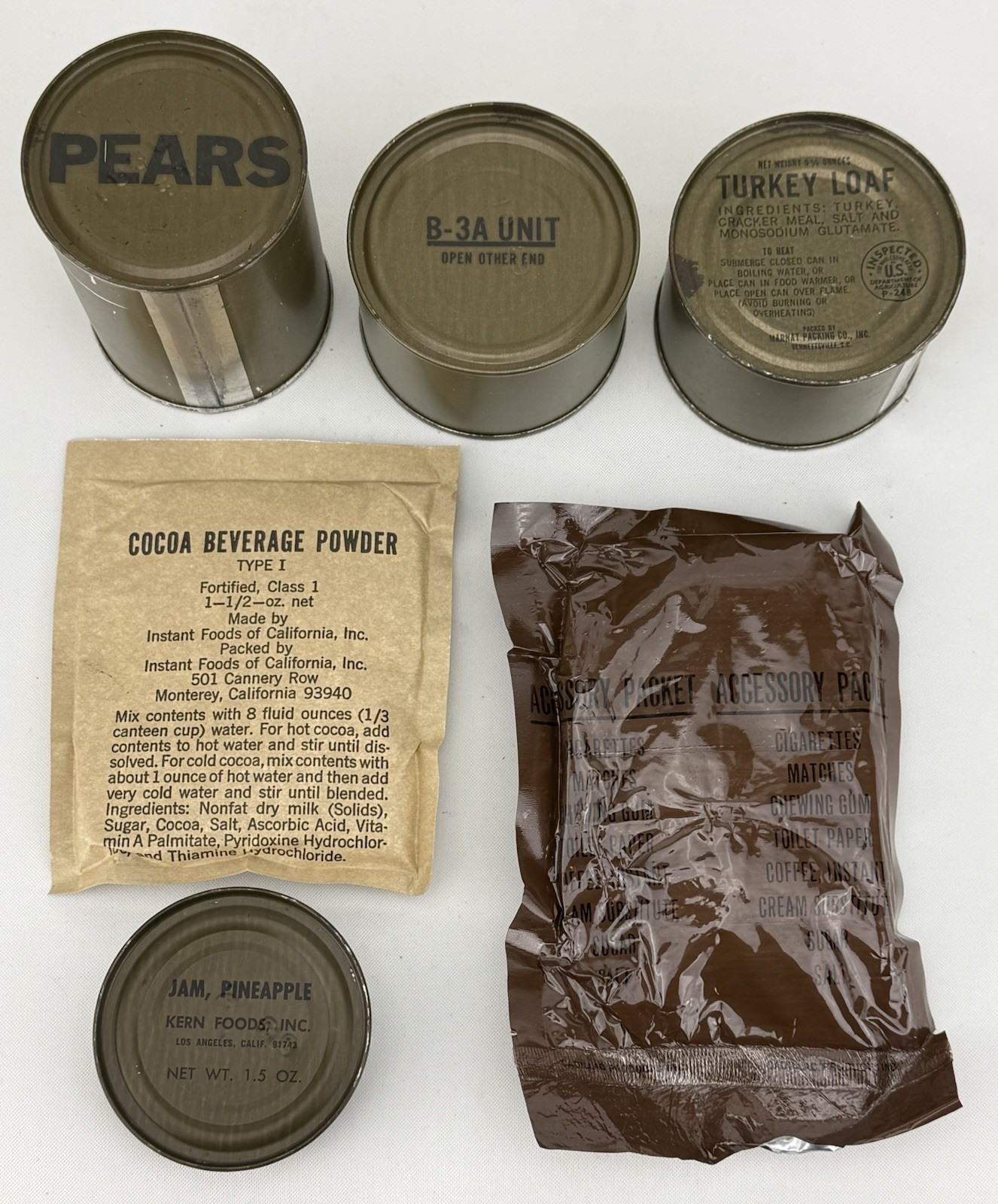 USGI VIETNAM WAR 1969 MCI TURKEY LOAF