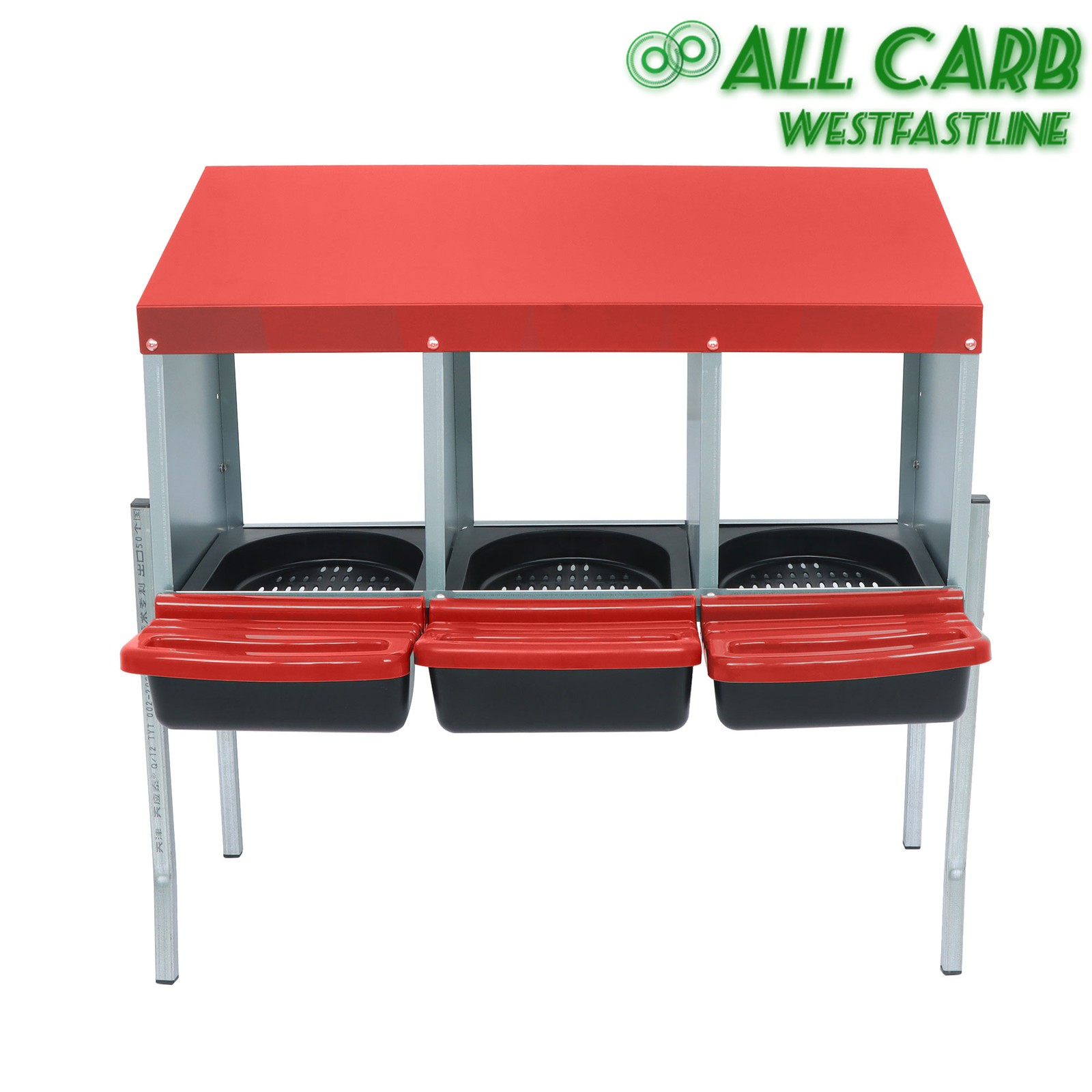 3 Holes With Metal Legs Roll Out Laying Eggs Nesting Box Chicken Nesting Boxes