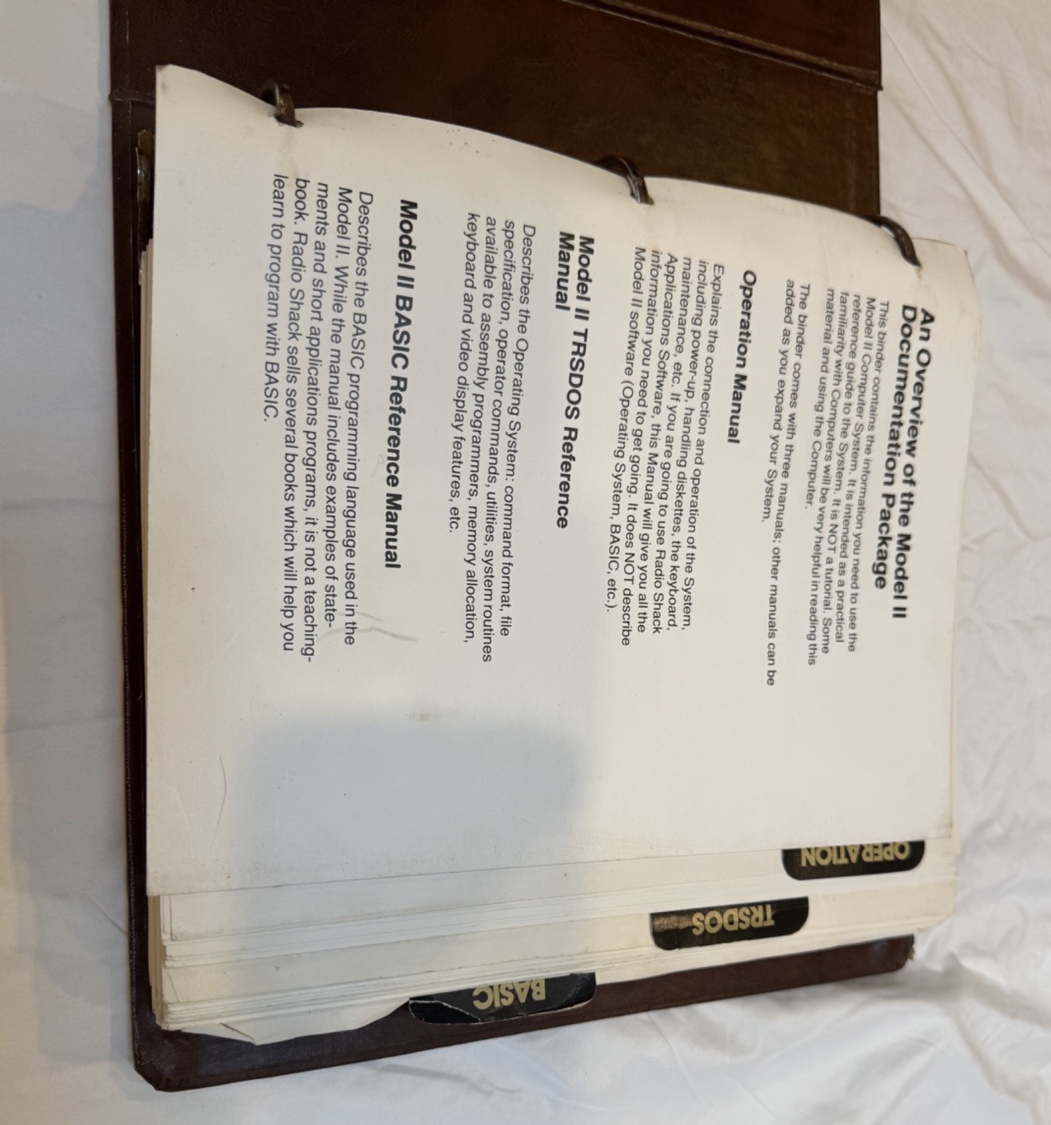 TRS-80 Model II Computer Owners Manual