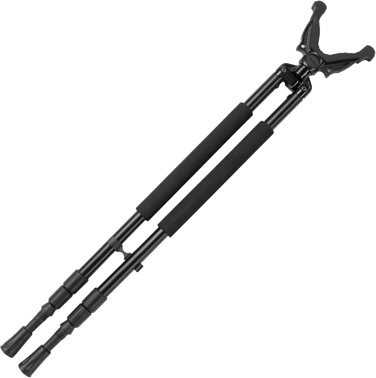 Hunting Bipod Shooting Tripod Adjustable Shooting Bipod W/ 360° V Yoke Rest