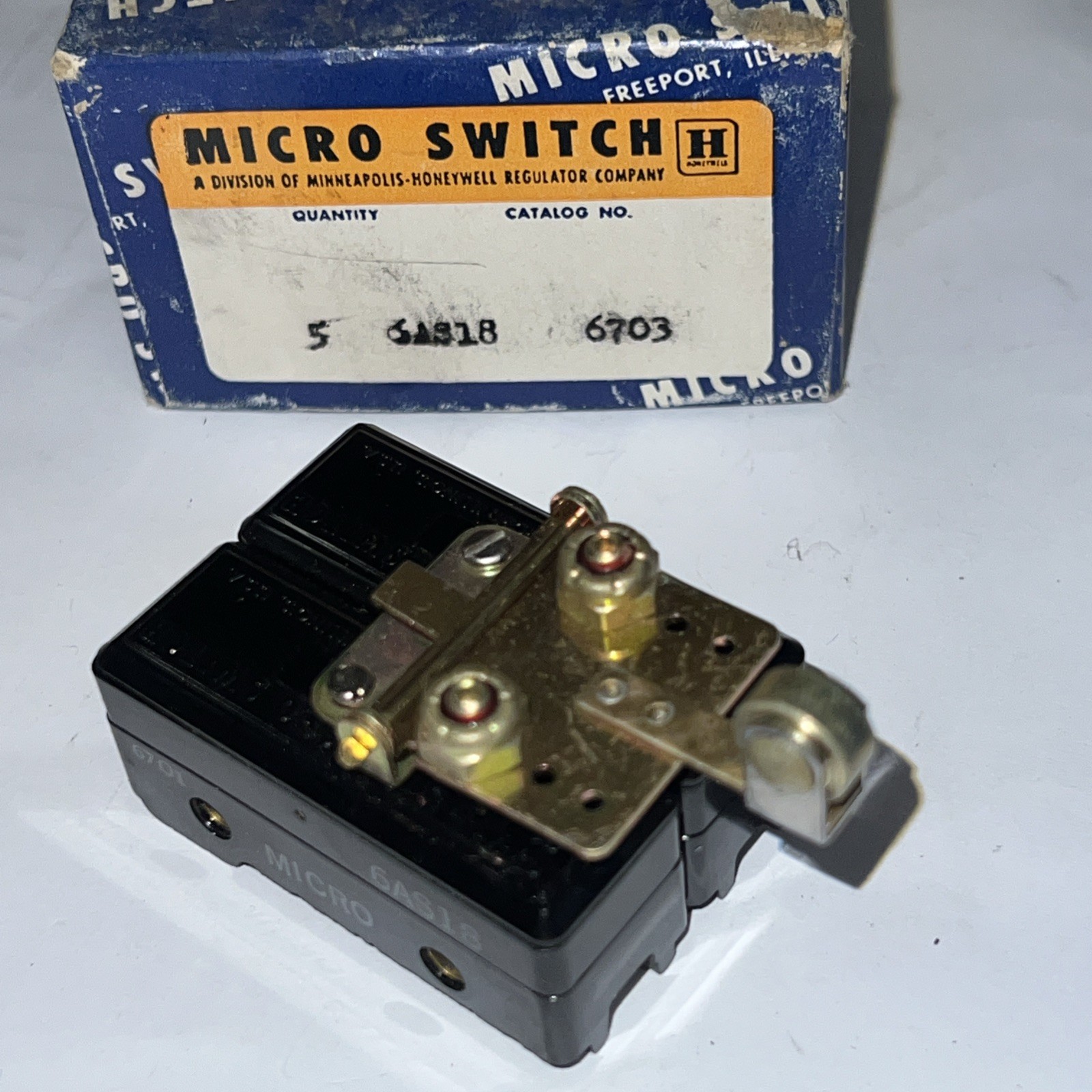 Micro Switch 6AS18 Dual Roller Switch By Honeywell New From Box 30 Day Returns