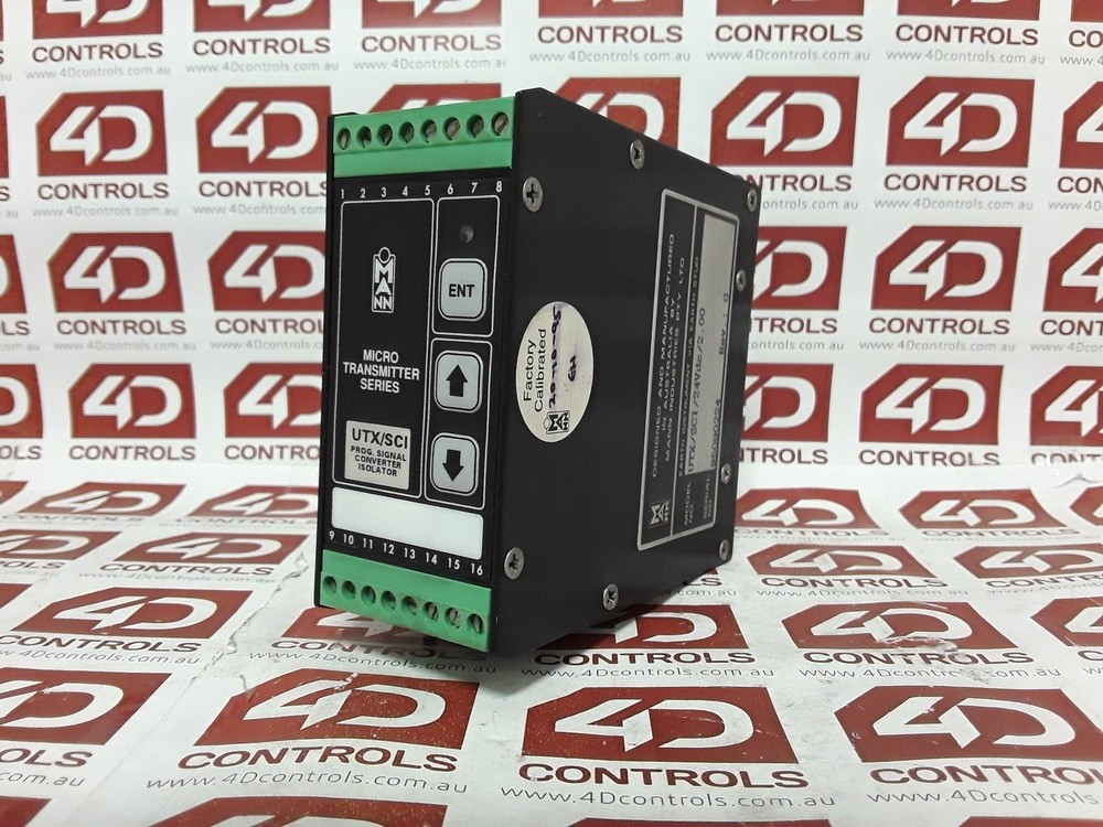 Mann Industries UTX/SCI/24VDC Singal Converter, Used