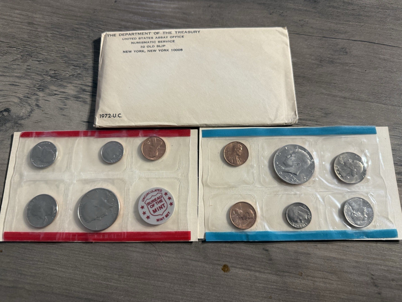 1972 US Mint Uncirculated Coin Set P & D