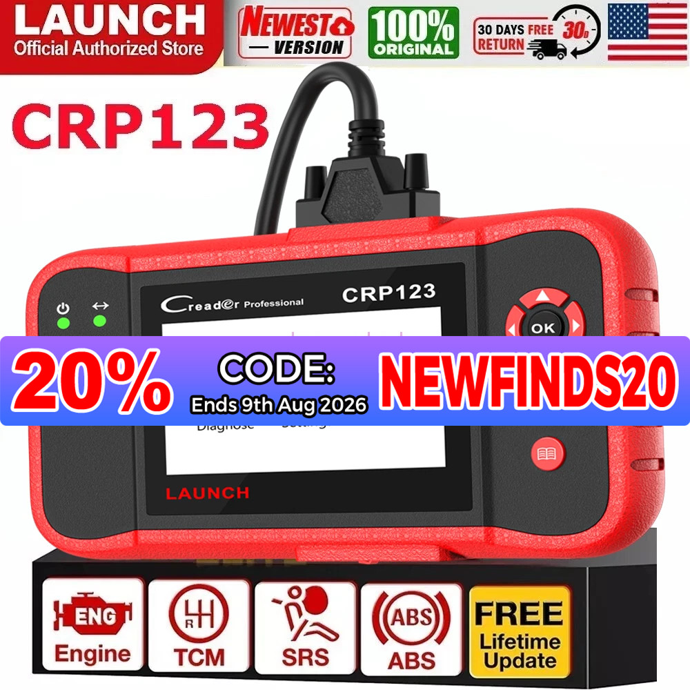 2026 LAUNCH CRP123 Elite Car OBD2 Diagnostic Scanner ABS SRS Engine Code Reader